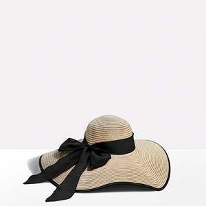 Seabreeze Oversized Floppy <b>Straw</b> <b>Hat</b> Wide Brim Beach Sombrero with Printed Lace Accessory <b>Summer</b> Paper <b>Straw</b> <b>Hat</b> - Product Image 1