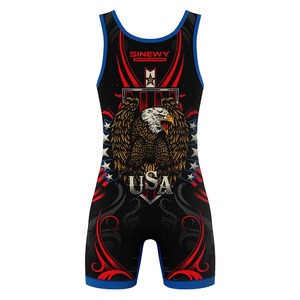 Conjuntos de Camuflaje de Alta Calidad para Levantamiento de Pesas para Adultos, Logotipo Personalizado por Sublimación, Ropa Deportiva Elástica, Singlet de Lucha Libre, Spandex/Poliéster de Secado Rápido - Product Image 2