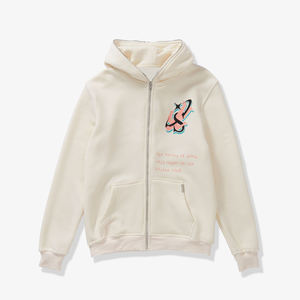 เสื้อมีฮู้ดแบบซิปของผู้ชายผ้าคอตตอนขนาดใหญ่เปิดไหล่หนาสำหรับฤดูหนาวโลโก้แบบกำหนดเอง100% - Product Image 5