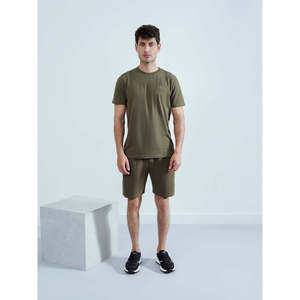 Shorts cargo mi-taille pour hommes en polyester et élasthanne tissé avec cordon de serrage, pour entraînement, sport, décontracté, fitness, fabricant OEM, vente en gros - Product Image 6