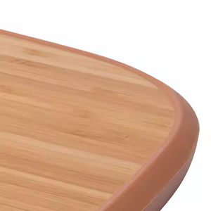 Planche à découper en teck massif Saniya Handicraft, design minimaliste durable, brun foncé, lavable au lave-vaisselle - Product Image 2