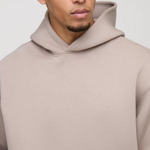 Chándales con capucha Scooba de gran tamaño para hombre, conjunto de 2 piezas cálido y acogedor, chándal de patrón sólido ecológico para invierno - Product Image 6