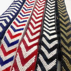 Correa de Bolso con Cuentas y Clips Metálicos, Diseño Bordado Colorido para Bolsos de Mano, Bolsos de Hombro y Bolsos Cruzados, Duradera y Elegante - Product Image 1