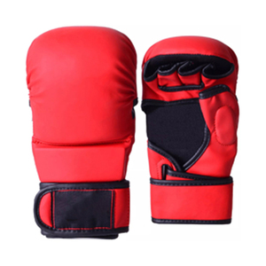 Customizable Durable Half-Finger MMA Grappling <b>Gloves</b> PU Sparring <b>Gloves</b> Muay Thai Boxing Kickboxing Fight Training <b>Moisture</b> - Product Image 1