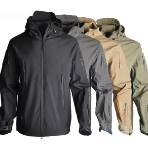 Thể Thao Ngoài Trời Săn Bắn Chiến Thuật Áo Khoác Người Đàn Ông Không Thấm Nước Windproof Quần Áo Đi Bộ Đường Dài Câu Cá Cắm Trại Quần Áo Thể Thao Phù Hợp Với