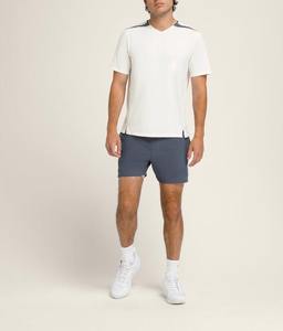 กางเกงขาสั้นเล่นเทนนิสของผู้ชายแบบลำลองเป็นมิตรต่อสิ่งแวดล้อมผ้าโพลีเอสเตอร์เอวระดับกลางระบายอากาศได้ดีกันน้ำ100% พื้น - Product Image 5