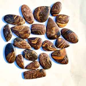 Natural Stromatolite Gemstone Lot 100 Percent Authentic Top Grade Cabochons - Product Image 4