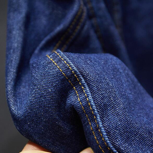 Nouvelle veste en jean bleu classique d'automne pour homme, veste en jean ajustée à simple boutonnage, couleur unie, veste en jean de moto - Product Image 6