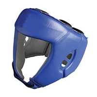 Casque de boxe en PU noir, protection pour l'entraînement et le sparring, protection de la tête pour MMA, kickboxing, muay thai, taekwondo, casque de boxe