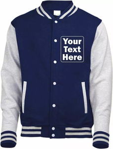 Veste universitaire en laine de qualité supérieure avec manches en cuir | Veste universitaire personnalisée avec logo personnalisé | Veste Letterman sportive OEM - Product Image 5