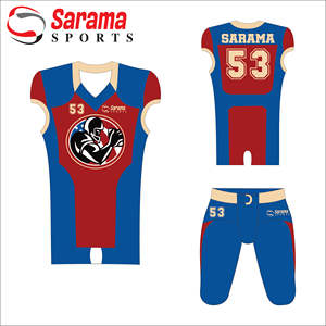 Uniformes de football américain personnalisés professionnels pour équipes, respirants, grandes tailles, manches courtes, vente en gros - Product Image 2