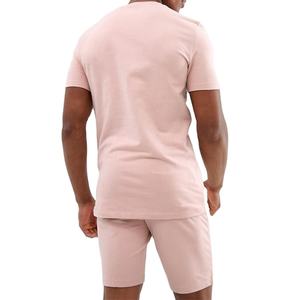 Conjuntos de ropa de abrigo deportiva de verano para hombre, conjuntos cortos de camisa y pantalones cortos de 2 piezas para atletas masculinos y entusiastas del fitness - Product Image 4