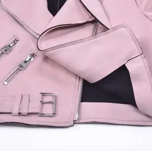 Moda Popular otoño abrigos Pu chaquetas de cuero mujeres chaquetas de cuero para damas nuevos últimos diseños personalizados chaqueta de cuero de las mujeres - Product Image 6