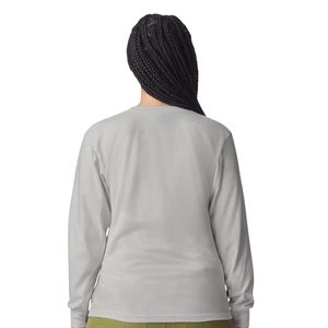 Camiseta Clásica de Manga Larga para Mujer, Cuello Redondo, Ajuste Casual, Color Sólido, Uso Diario, Prenda Superior Básica - Product Image 2