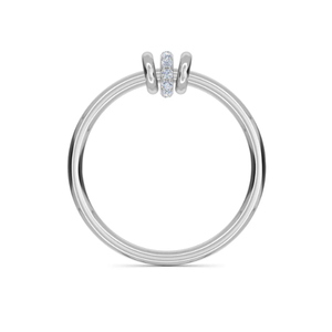 Bague élégante avec charme en diamant créé en laboratoire, pierres taille marquise, sertissage pavé, or blanc, parfaite pour les hommes, à porter en soirée - Product Image 3