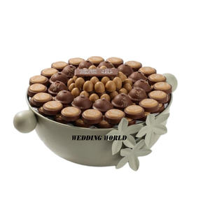 Bol à chocolat martelé en or, qualité exceptionnelle, fait à la main, bol à bonbons classique, élégant, nouveau bol à chocolat design - Product Image 5