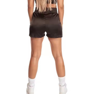 Short Actif Tissé Unisexe | Polyester Respirant/Coton Bicolore Noir et Blanc Boxe Casual Jogging & Exercise Bottoms - Product Image 2