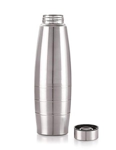 Vaso Personalizado con Logotipo, Acero Inoxidable de Grado 304, Forma de Barriga, 500 ml, Botella Curva de 1 Litro, Diseño Cómodo y Curvo - Product Image 1