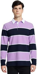 Vente en gros 2025 Rugby lourd pour polos de qualité supérieure rayé à manches longues Golf surdimensionné pour Polo avec impression sur toile P - Product Image 2