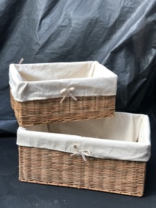 Elegant Handcrafted Natural Rattan Eco-Friendly Multifunction Storage Baskets Rectangle Home Organization <b>Solution</b> - Product Image 5