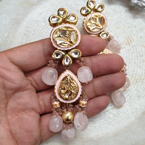 ต่างหูแฟชั่นควอตซ์กุหลาบ - Product Image 3