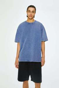 เสื้อยืดลำลองผ้าฝ้ายออร์แกนิคลาย100% สำหรับผู้ชายระบายอากาศน้ำหนักเบาพิมพ์ลายซิลค์สกรีนคุณภาพสูง - Product Image 2