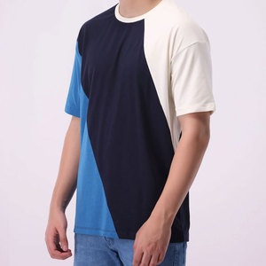 Custom Embroidery Logo Oversize T-Shirt Wholesale Blank Te Heavyweight 350 Gsm O-Neck Non-Pilling Material <b>Down</b> Shoulder - Product Image 3