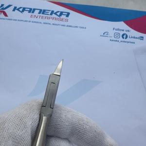 กรรไกรตัดเล็บสเตนเลสสูง12ซม. ที่ตัดด้านข้างปลอดภัยดีไซน์ใบมีดบางสำหรับทำเล็บมือเล็บเท้าเบาหวาน - Product Image 3