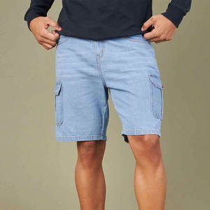 Shorts en jean pour homme, robustes, avec coutures renforcées, décontractés pour le week-end, essentiels, style urbain décontracté - Product Image 6