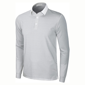Chemises à manches longues pour hommes de haute qualité personnalisées, respirantes, à séchage rapide, en jersey de coton/fibre de bambou, motif uni décontracté, grande taille - Product Image 5