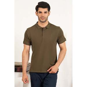 AUSTIN Men's Summer for Polo T-<b>Shirt</b> 100% Polyester Breathable Dark-Colored Solid Pattern <b>Waffle</b> Knitted Short Length Xl 6xl - Product Image 3