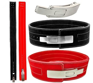 Heavy Duty Leather Non-Slip Lever Weightlifting <b>Belt</b> for Maximum Back Support During Heavy Gym Workout Sessions - Product Image 1