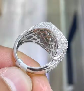 Customized Women's Engagement <b>Ring</b> in Sterling Silver Featuring Round Baguette Moissanite Diamond <b>ring</b> for women and men - Product Image 2