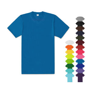 Camisetas Cuello en V Manga Corta en Blanco TC Tela Transpirable Durabilidad Personalizada Alta Calidad 160 GMS - Product Image 3