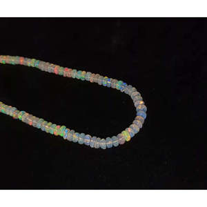 Flashy Ethiopian <b>Opal</b> Beads 3.5-6 mm Smooth Rondelle Loose Nature Crystal 16 Inch Strand for <b>Bracelet</b> Making - Product Image 3
