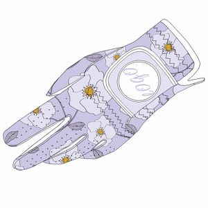 Guante de golf de tela estirable de nuevo estilo con logotipo personalizado Diseño impreso Guantes de golf antideslizantes y transpirables para hombres - Product Image 4