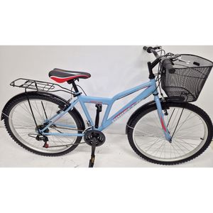 Dorello 2650 modelo de bicicleta con una sola velocidad Azul 26 llanta D marco cesta acero y aluminio material de horquilla - Product Image 3