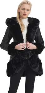 Service OEM, veste en simili cuir pour femme, design élégant avec poche zippée, coupe ajustée, nouveau design, style d'hiver, vestes en cuir - Product Image 2