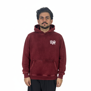 Sweat à capuche surdimensionné personnalisé 100% coton pour homme, délavé au soleil, effet délavé à l'acide, vintage, déchiré, motif uni, basiques - Product Image 1