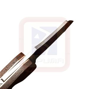 Mango de madera Camping Survival EDC 1065C Hoja de acero de alto carbono Cuchillo de bolsillo plegable hecho a mano - Product Image 3