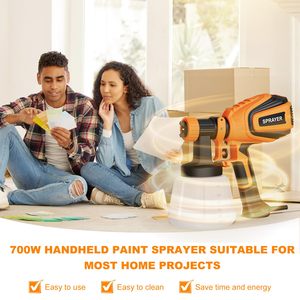 2mm 3mm Professionnel 700W Airless Auto Electric Power <span class=keywords><strong>Pistolet</strong></span> à Peinture <span class=keywords><strong>Pistolet</strong></span> Hvlp pour Voitures Portable Outils de Peinture Pulvérisateur 1200ml - Product Image 5