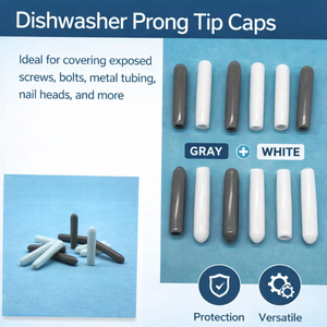 Capuchons de protection en silicone pour griffes de lave-vaisselle, anti-rouille, ajustement universel, gris, en plastique et caoutchouc - Product Image 6