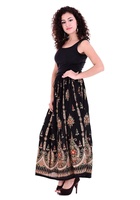 Jupe longue à paillettes pour femme, jupe Maxi Bollywood à paillettes, style Boho, danse du ventre, Hippie, gitane