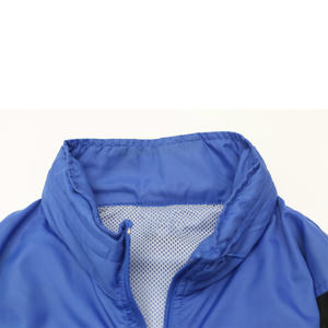 Veste coupe-vent en nylon rétro vintage pour homme, années 80 et 90, fermeture éclair, légère, polyester, grande taille, imperméable, design bicolore - Product Image 3