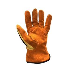 Guantes de Cuero Amarillo para Hombre, Personalización de Fábrica, Guantes Resistentes a Impactos y Cortes para Jardinería e Industria Pesada con TPR en la Parte Posterior - Product Image 6