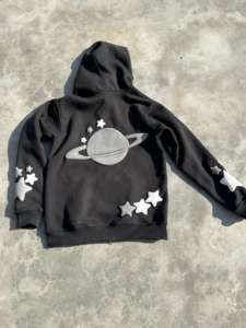 Survêtement personnalisé unisexe à fermeture éclair complète respirant Ensemble sweat à capuche et pantalon de survêtement lourds pour hommes avec survêtement imprimé bouffant - Product Image 3