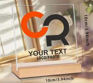 2025 nueva mesa de diseño personalizado muy demandada soporte de letrero publicitario acrílico Mostrador de exhibición de logotipo tablero de letrero de bienvenida - Product Image 5