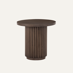 Mesa Auxiliar Aurelius con Diseño Acanalado, Mesa de Centro Moderna de Madera Maciza con Diseño Acanalado – Muebles Minimalistas Escandinavos para Sala de Estar - Product Image 5