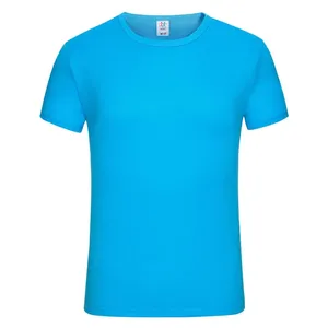 OEM Custom Heavyweight <b>100</b>% Cotton/<b>Polyester</b> Knitted Anti-Wrinkle Quick-Dry T-<b>Shirt</b> with Custom Logo Regular Fit Men's - Product Image 1