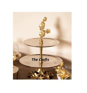 Soporte para servir postres de chocolate de diseño clásico en soporte de servidor de pastel de Color plateado de Metal para uso en la cocina - Product Image 2